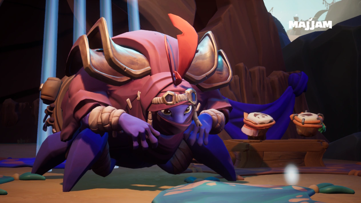 A mysterious creature that crawled out of her burrow